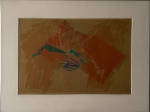 Fayga Ostrower (1920-2001). Sem título, Lito, 5/30. 61 x 90 cm. 1971. Medida total cm a moldura: 91 x 120 cm