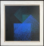 Almir Mavignier (1925-2018). Serigrafia, E.A. 77 x 76 cm. Medida total com a moldura: 98 x 96 cm