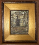 José Paulo Moreira da Fonseca (1922-2004). Muro. Óleo sobre tela. 22 x 16 cm. 1984. Medida total com a moldura: 43 x 37 cm. Necessita fixação da moldura.