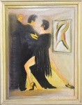 Roberto Vivas. Tango. Acrílica sobre tela. 80 x 60 cm. Medida total com a moldura: 95 x 75,5 cm