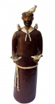 José Rodrigues Silva - Zé Rodrigues (1914-?). São Francisco. Barro cozido e policromado 15 x 13 x 44,5 cm de  altura. Artista da região de Caruaru - PE. Foi um dos primeiro discípulos do Mestre Vitalino, nesta época era conhecido como o Santeiro de Caruaru