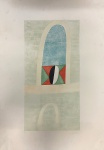 Alfredo Volpi (1896-1988). Fachada.  Lito, PA. 92 x 64 cm. Sem moldura