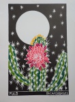 Bacaro Borges, Fulô, xilogravura, 66x48cm, sem moldura