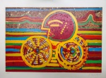 Rubens Gerchman, Bicicleta, gravura, tiragem 49/110, sem moldura, 50x73cm