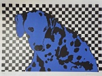 Kleber Ventura, Cachorro Azul, gravura PI 1/3, 70x100cm, sem moldura