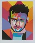 Marcelo Celau, Neymar, gravura 196/200, 100x70cm, sem moldura