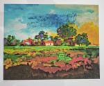 Soriano, Paisagem, gravura, tiragem 79/100, 48x70cm, sem moldura