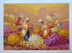 Érico Santos, Camponeses, gravura, tiragem PA, 50x70cm, sem moldura