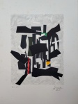 Eduardo Sued, Fragmentos, gravura, tiragem 31/100, 70x50cm, sem moldura, necessita de limpeza