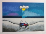 Inos Corradin, Marinha, gravura, tiragem PA, 50x70cm, Edição Póstuma, sem moldura