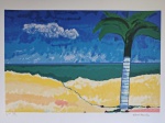 Aldemir Martins, Coqueiro, gravura, tiragem 8/100, 50x70cm, Edição Póstuma, sem moldura