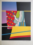 Paulo Calazans, Varal da Caiovas, gravura PA, x51xm, 1989, sem moldura, com pequena quebra de papel e necessita de pequena limpeza