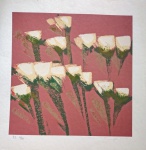 Olímpia Couto, Tulipas, gravura, tiragem PI 4/10, sem moldura
