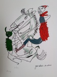 José Antonio da Silva, São Jorge, gravura, tiragem 74/100, 36x28cm, Edição Póstuma, sem moldura