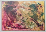 Calazans, Queimada, gravura, tiragem 14/100, 25x35cm, sem moldura, 1989, necessita de pequena limpeza