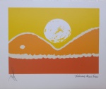 Aldemir Martins, Sol Amarelo, gravura, Edição Póstuma, PA, 20x24cm, sem moldura