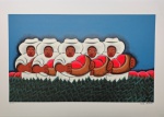 José Sabóia, Colheita, gravura, 40x60cm, PA, sem moldura