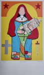 Gejo, Santa Rita, gravura 80/120, 2009, 50x20cm, sem moldura
