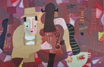 Asfaduroff Nibbes, Metropolismo, óleo sobre tela, 65x100cm, sem moldura