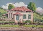 Joel Firmino do Amaral, Vitoriano Veloso, óleos obre tela colado em Eucatex, 13x18cm, sem moldura