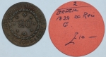 Moeda do Brasil - 20 réis - 1829G - Goiás - C669 - comprada da Spink em 1975 - Cobre - Império - RAR