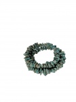 Pulseira com contas de amazonita.