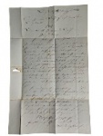 Raro documento manuscrito alemão datado de 1850 — peça de valor histórico e documental para colecionadores. Marcas do tempo.