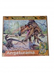 Angaturama | Quebra-cabeça `Dinos do Brasil` de 70 peças, completo. Marcas do tempo.