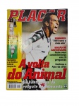 Placar | Revista Placar edição nº1150 `A Volta do Animal`, abril de 1999, com Romário na capa — peça de colecionismo esportivo. Marcas do tempo. -dim- 20x26cm.