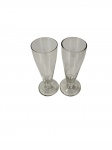 Lote composto por 2 tulipas em cristal -dim- 20cm A