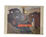 Impressão da pintura trem de ferro de Emeric Marcier -dim- 37x27