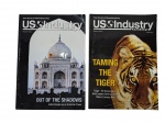 Lote composto por 2 revistas The World of Manufacturing  `out of the shadows` e `taming the tiger`  -dim- 21x30