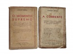 Lote composto por 2 livros `a corrente` e `O momento supremo` por Stefan Zweig -dim- 22x14