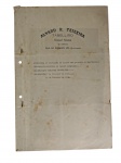 Raro documento histórico original `Escritura de Confissão de Dívida com Garantia de Hipoteca` — peça de grande valor documental e histórico. Marcas do tempo. -dim- 22x34cm.