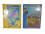 Lote composto por 2 volumes clássicos: `As Mil e Uma Noites`, adaptado por Sabá Gervásio, e `Raptado`, de Robert Louis Stevenson — obras atemporais de grande encanto literário. Marcas do tempo. -dim- 17x23cm.