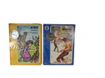 Lote composto por 2 obras clássicas da literatura: `Heidi`, de Johanna Spyri, e `Nevada`, de Zane Grey — encantadores volumes para apreciadores da boa literatura. Marcas do tempo. -dim- 17x23cm.