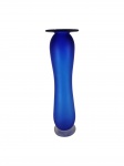Vaso em vidro de Murano na cor azul cobalto. -dim- 35cm A.
