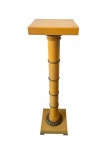 Coluna italiana produzida em resina, peça desmontável detalhes em bronze - dim - 26x26x100