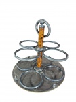 RIVA | Porta-talheres com estrutura de prata e base em acrílico. -dim- 21cm A. 23cm D.