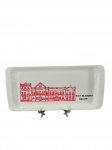 Prato retangular decorativo Rua da Aurora  Recife. -dim- 28x13cm.