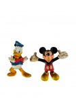 Disney - Lote com bonecos Mickey e Pato Donald. -dim- 6cm A.