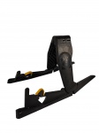 HERCULES | Suporte para guitarra produzido em plástico preto.