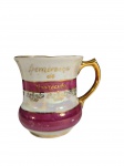 Caneca em porcelana decorada, lembrança de Aparecida. -dim- 9,5cm A.