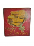 DANISH | Caixa antiga para biscoitos. -dim- 22x23x7cm.