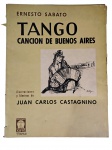 Antiga pasta com ilustrações de Juan Carlos Castagnino e livreto de Ernesto Sabato `Tango, canción de Buenos Aires`. -dim- 32x43cm.