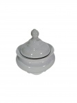 Schmidt | Antigo açucareiro produzido em porcelana branca. Ótimo estado de conservação. -dim- 12cm A.