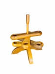 Design - Porta garrafas de vinho produzido em madeira articulado  peça únia ideal para apresentar e servir vinhos com estilo. Marcas do tempo. -dim- 30cm A.