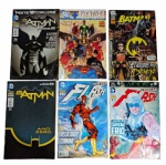 Lote composto por 6 revistinhas da DC Comics — conjunto de grande apelo para fãs e apreciadores da cultura dos quadrinhos americanos. Marcas do tempo. -dim- 17x26cm.