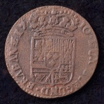 Moeda Estrangeira, NAMUR - ESPANHA HOLANDESA, Valor 1 Liard, Ano 1710, Bronze, Soberba.