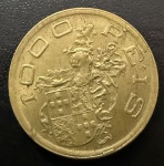 Moeda Brasileira, República, Valor 1000 Reis, Ano 1932, 4º Centenário de São Vicente, Bronze Alumínio, Soberba.